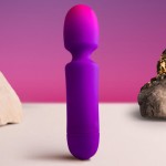 ROCKS- OFF - GLO- GIRL VIBRATOR WAND MINI PURPLE